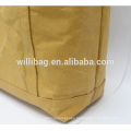 High Quality Washable Shopping Food Kraft Brown Paper Bag